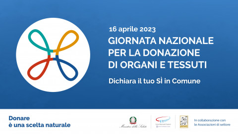 Giornata Nazionale della Donazione: 16 Aprile 2023